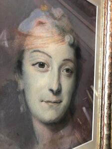 Antique Pastel portrait of Marie Fel 