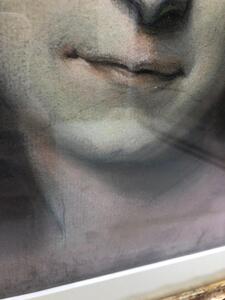 Antique Pastel portrait of Marie Fel 