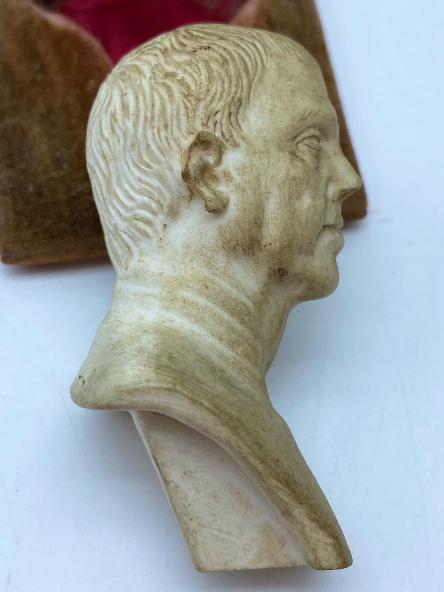 XIX Grand Tour porcelain bust of a Roman Emperor 