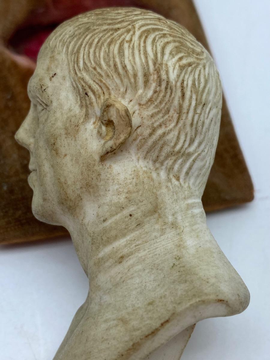 XIX Grand Tour porcelain bust of a Roman Emperor 