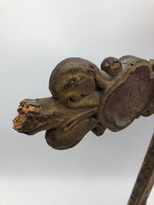 17th century French wooden procession cross