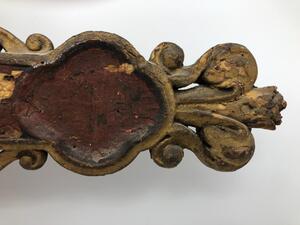 17th century French wooden procession cross