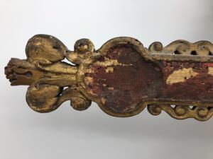 17th century French wooden procession cross