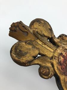17th century French wooden procession cross