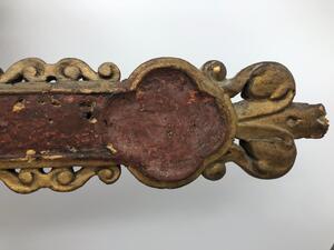 17th century French wooden procession cross