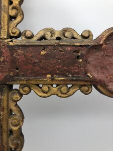 17th century French wooden procession cross