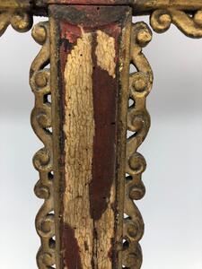 17th century French wooden procession cross