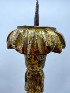 Beautiful antique pair of Giltwood Italian candlesticks