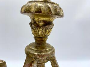 Beautiful antique pair of Giltwood Italian candlesticks