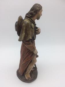 Religious wooden statue Saint Roche