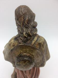 Religious wooden statue Saint Roche