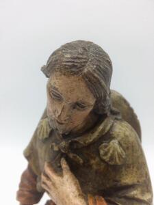Religious wooden statue Saint Roche