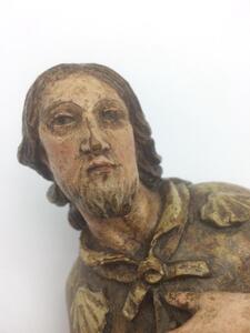 Religious wooden statue Saint Roche