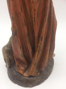 Religious wooden statue Saint Roche