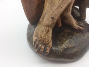 Religious wooden statue Saint Roche