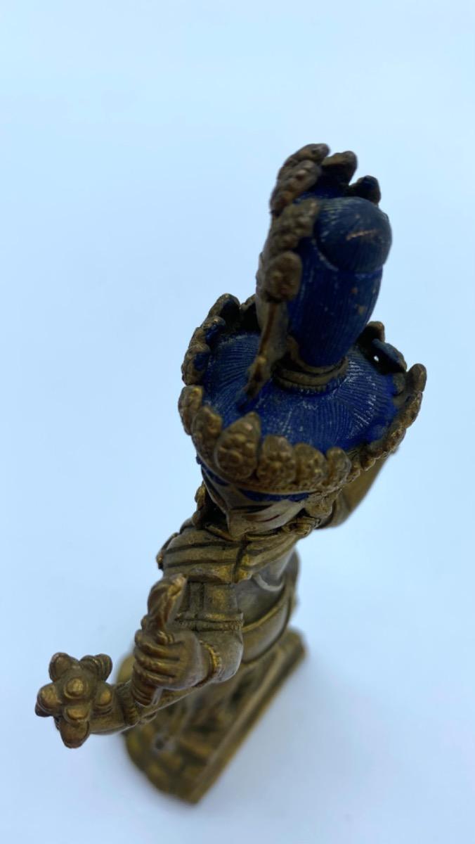 XX century bronze gilded Buddha Lokesvara Tibet 