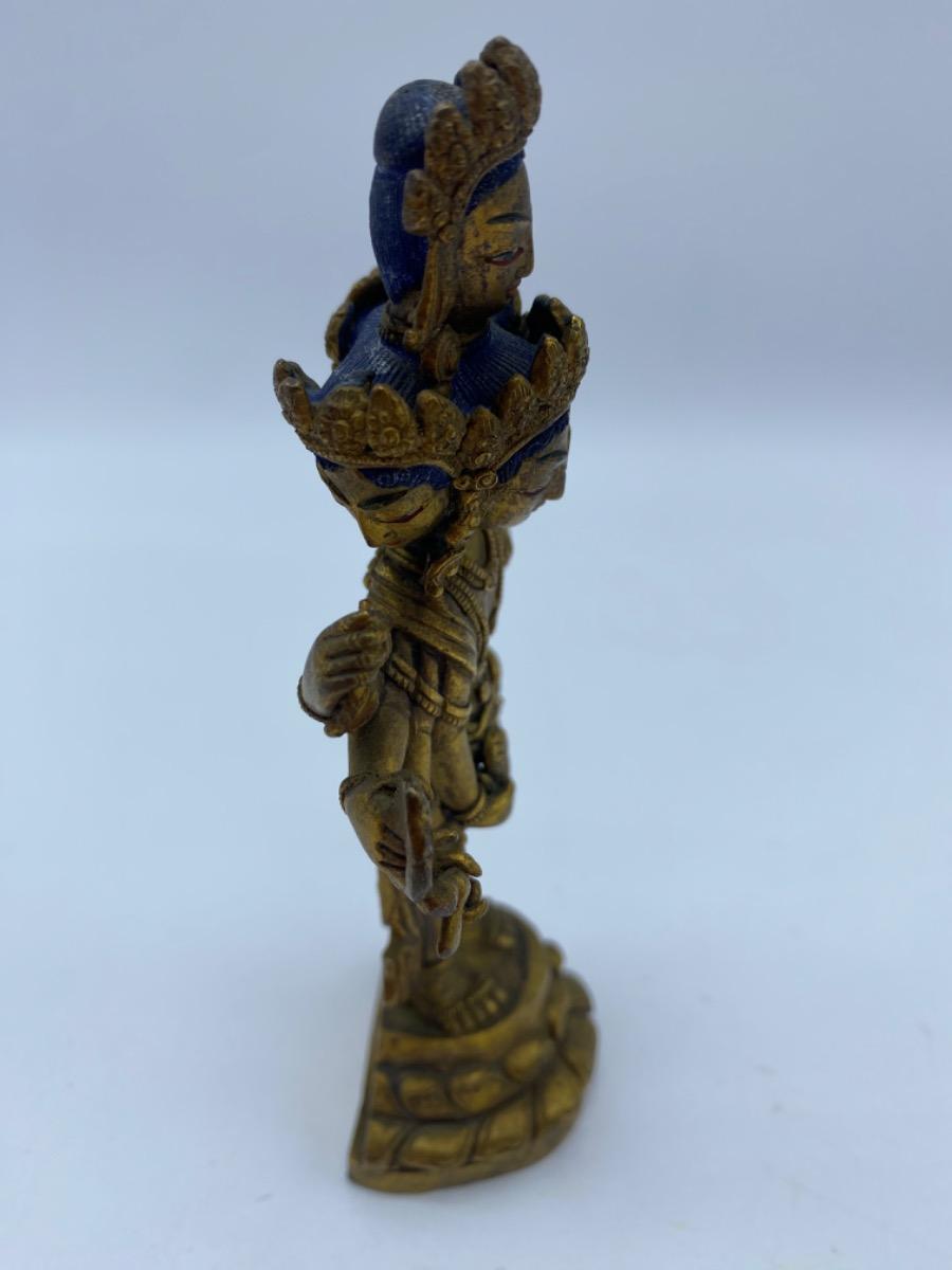 XX century bronze gilded Buddha Lokesvara Tibet 