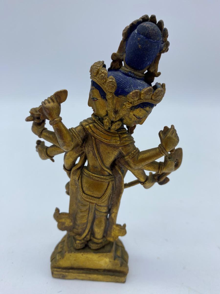XX century bronze gilded Buddha Lokesvara Tibet 