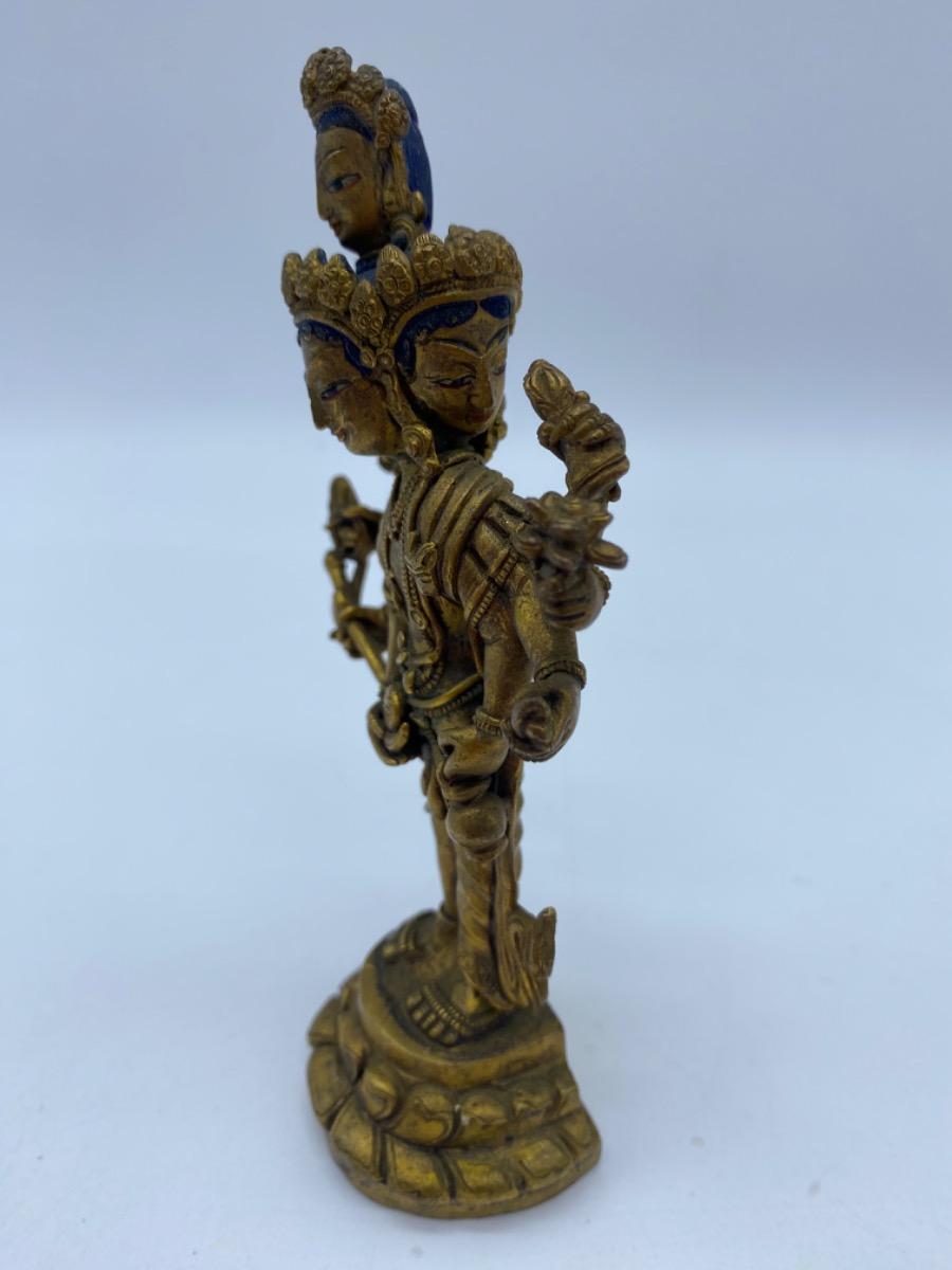 XX century bronze gilded Buddha Lokesvara Tibet 