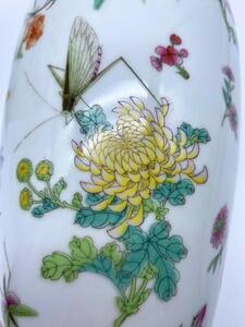 A pair of Chinese Famille rose porcelain vases 