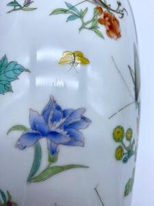 A pair of Chinese Famille rose porcelain vases 